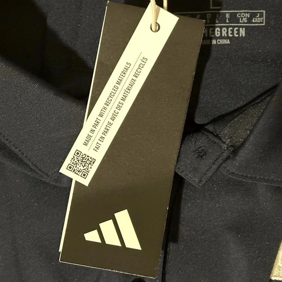 Women’s Adidas Ultimate365 Solid Polo Shirt Size L NWT - Picture 4 of 11